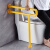 家文化卫生间马桶扶手折叠老人残疾人浴室防滑厕所无障碍坐便器栏杆 基础款带腿黄色60cm(8801-2-3)