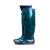 沸耐笙 XJY-123 PVC防水过膝塑胶平跟雨鞋 43cm军绿38 1双