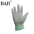 BAB劳保防护工作手套防滑耐磨抗撕裂搬运涤纶PU涂指手套JZ5502 白色 8号/M码