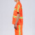 夏季短袖环卫工作服套装透气清洁公路养护工人物业保洁反光安全服 薄款水洗棉材质-165码全橘色上