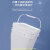 亚岳塑料桶冻干加厚方桶带盖密封pp手提防水涂料拌料桶化工机油桶 方桶白色13L