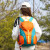 惠兰蔻户外休闲双肩包女2023新款登山包儿童旅游小背包轻便多功能旅行包 桔色25L