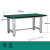 重型钳工工作台车间不锈钢实木面学校实训桌维修装配操作台 单桌 1.2*0.6*0.8m