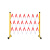安晟达 伸缩围栏可移动式隔离护栏绝缘电力施工围栏道路防护 玻璃钢（管式）红白色1.2米高*可伸3米 定制尺寸