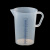 定制适用塑料量杯加厚PP带刻度烧杯厨房烘焙工具奶茶 2000ml 蓝色刻线
