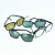 电焊眼镜焊工眼镜防打眼电焊镜护目镜氩弧焊烧焊电气焊防强光868 透明 10副
