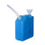 20LPE塑料废液桶355*185*418mm带漏斗 ASONE废液回收容器 蓝色桶带漏斗