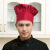 莱文格（LEVENGER）酒店服务员厨师帽子厨房用品蛋糕店布帽男女厨师工作帽百褶蘑菇帽 白色 带松紧