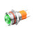 蓝波10A大电流金属按钮开关16/19mm常开带灯环形电源符号1NO红色发光 16mm自锁-环形绿色发光 9-24V