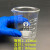 适用于环球烧杯量杯实验器材10ml50ml加厚带刻度低型小烧杯 玻璃棒8*200