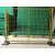 适用工厂可移动车间隔离网仓库围栏快递分拣网区域防护隔断护栏铁丝网 1.5*3米宽对开门