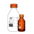 蜀牛黄盖试剂瓶透明棕色带刻度高温灭菌瓶采样取样玻璃大样品瓶250/500/1000/2000/ml 2000ml棕色