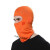 氩弧焊面罩 电焊防烤脸头套焊工隔热护脸夏季围脖面罩电动摩托车骑行 橙色