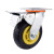 捷诺立（JNL）万向轮载重型脚轮重型橡胶轮滑轮减震刹车轮子4寸定向轮 N44551