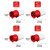吕航 工业16A单相四级插头NM-014四芯16A防水航空插头 1个（定制）