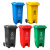 塑料环卫垃圾桶 可挂车印字 市政街道饭店厨余分类桶不含税运 蓝色