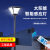 动真格（DongZhenGe）太阳能3米户外led照明路灯别墅小区公园景观灯人体感应AA 全套E款灯头+灯杆(送预埋件)