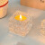 透明水晶玻璃烛台餐桌摆件蜡烛浪漫烛光晚餐装饰布置拍照 水晶玻璃烛台 1个-送10个蜡烛