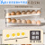 ABDT滚动鸡蛋收纳盒冰箱用侧门放鸡蛋盒装鸡蛋架托整理神器保鲜 滚动鸡蛋盒【一个装】自动补位