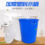 目可 塑料水桶商用酒店厨房工业大容量户外可用（100L加厚黑色无盖/1个）