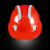 聚昊ABS加强反光安全帽工地施工领导防护头盔电力电工帽夜间劳保帽可印字-红色（三筋反光款） 红色 反光款 