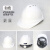 OIMG适用于10只装安全帽工地 建筑工程国标加厚abs透气施工可印字领导头盔男 白色（V型升级透气款10顶装