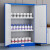 知旦GA双锁安全柜ZD6628实验室化学品柜腐蚀性液体存储柜45加仑蓝色pp内衬