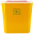 利器盒一次性锐器盒黄色废弃盒加厚医院诊所针头盒圆形方 圆形2升(200个/件)
