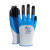 星宇N513丁腈加强指耐磨耐油手套 12双 M码 蓝色 防滑耐腐蚀工地工作劳保手套 定制
