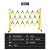 绝缘施工围栏电力安全玻璃钢圆管伸缩隔离带挡防护可移动 黄黑色 高1.2*长5米 国标加厚