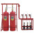 蜀捷（SHUJIE）QMP90/4.2 七氟丙烷灭火剂瓶组 管网式七氟丙烷气体灭火设备90L