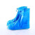 户外游玩清洁卫生泥泞道路防水防滑加厚耐磨蓝色高弹PVC防雨鞋套 蓝色44-45码