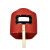 SMVP手持式电焊面罩老式防护焊工焊帽焊接防护罩防水红钢纸烧焊面罩 大包边面罩
