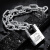 纳仕徳 链条锁 0.5米长6mm链条+防剪锁 加粗镀锌铁链门锁车锁 JXA0132