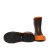 安全牌ZX040 40kv绝缘靴橙棕色半筒防水耐磨防滑橡胶材质1双37码