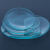 液体蒸发化学生物实验室耗材边缘光滑加厚玻璃精致美观圆皿凹凸皿表面皿球形玻璃皿烧杯盖 表面皿5片
