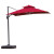 柯瑞柯林LMS001R应急用大雨伞户外休闲庭院花园双层遮阳伞酒红1个装
