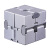 德国infnity cube无限魔方减压神器铝合金方块口袋手指解压玩具 盖板款-蓝色 无限魔方