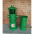 装饰工业风消防栓个性商用收纳垃圾桶创意酒吧户外公园复古大号筒 绿100cm高