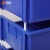 科瑞尼 JZKZL-02B蓝色组立零件盒方孔挂板盒子通用挂式零件盒PP材质