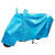劳保佳 电动车摩托车罩 电瓶车遮雨罩加厚防晒车衣套 遮阳盖布防雨防尘车罩 双耳款蓝色 XL码（2.2M）