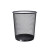京努 垃圾桶圆形垃圾筒金属网状垃圾篓 一个价 黑色小号