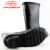双安 耐酸碱长筒靴 防腐蚀防化学品橡胶靴 耐磨防滑雨靴 1双 36