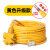 牛筋电线防水电缆线2芯户外防冻电源软线2.5平方插头带线 黄色2芯2.5平方10米