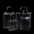 海斯迪克 HKL-1054 透明pvc手提袋 纽扣手拎袋 塑料礼品袋子 35*13*40cm竖版