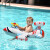 鲸保（kingpou）婴儿游泳圈 卡通戏水儿童游泳圈 宝宝坐艇游泳安全坐圈K2002飞机款