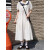 椰摹连衣裙高中生初中女生裙子夏季韩版长款学院风少女中学生宽松法式 白色 XL