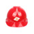 誉丰ABS安全帽/红 红色 V型ABS旋钮安全帽