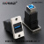 长方形USB3.0插座金属面板数据模块B双通直插自动化打印A口usb2.0 USB30直通A转B型