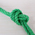 赫钢 尼龙绳 货车捆绑绳全新料绿色耐磨物流塑料绳 10mm 50米/捆